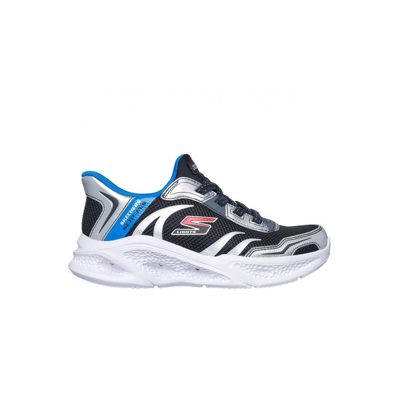 SKECHERS - Zapatilla Niño Skechers Slip-ins: Skechers Meteor-Lights Gris