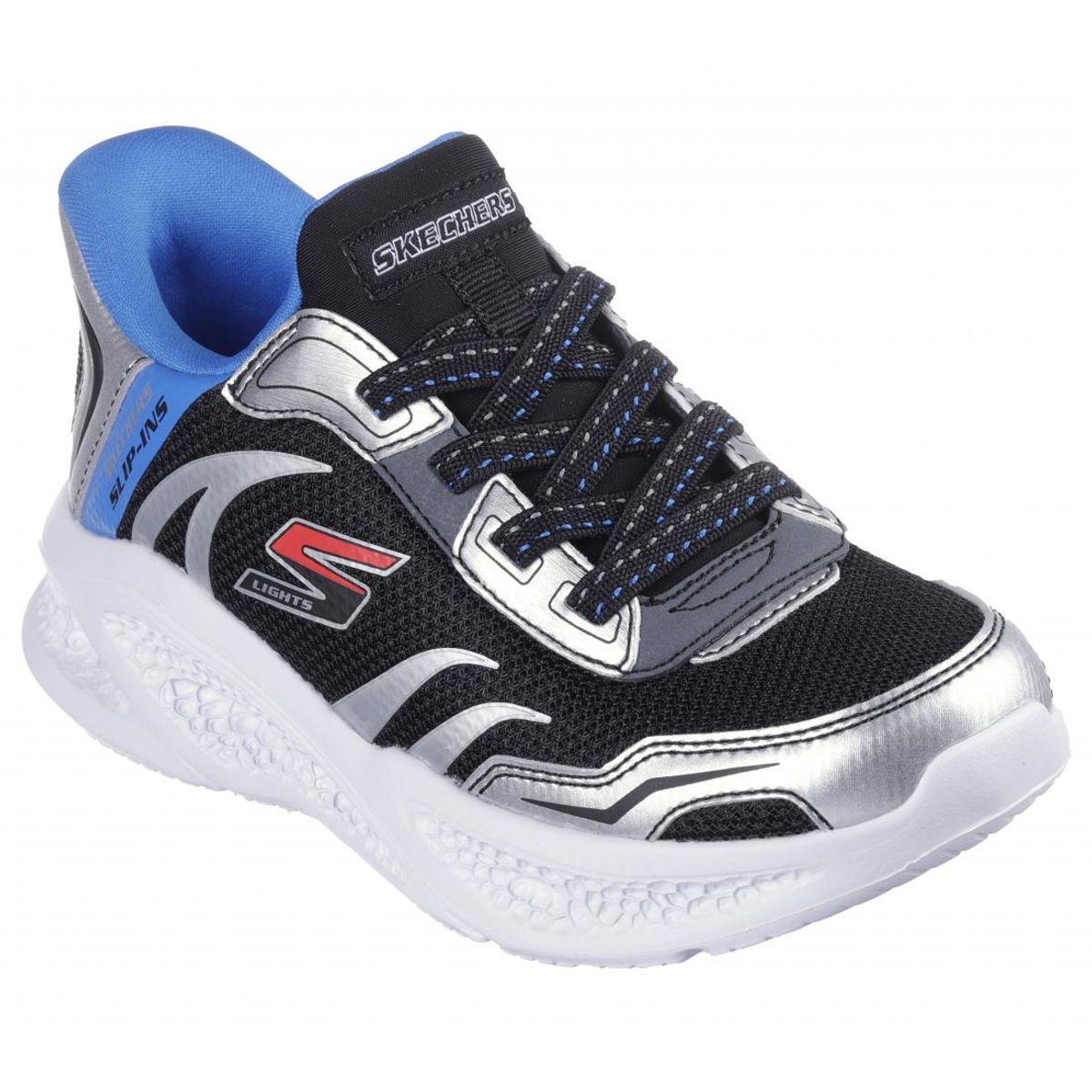 SKECHERS - Zapatilla Niño Skechers Slip-ins: Skechers Meteor-Lights Gris