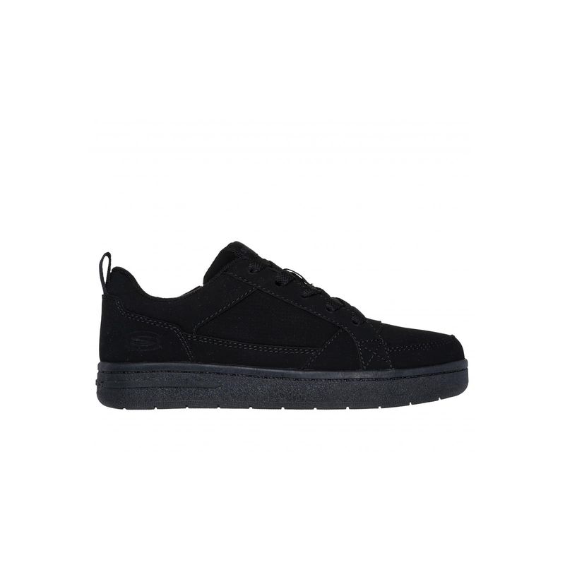 SKECHERS - Zapatilla Niño Smooth Street Steady-Zip Negro Skechers