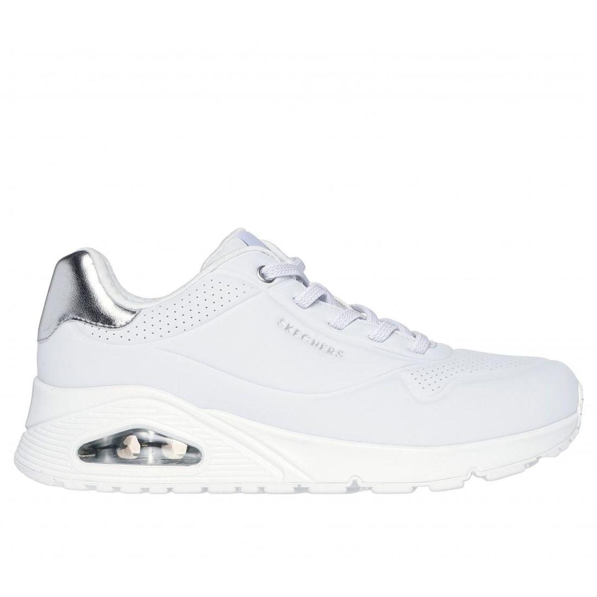 SKECHERS - Zapatilla Mujer Uno Shimmer Away Blanco Skechers
