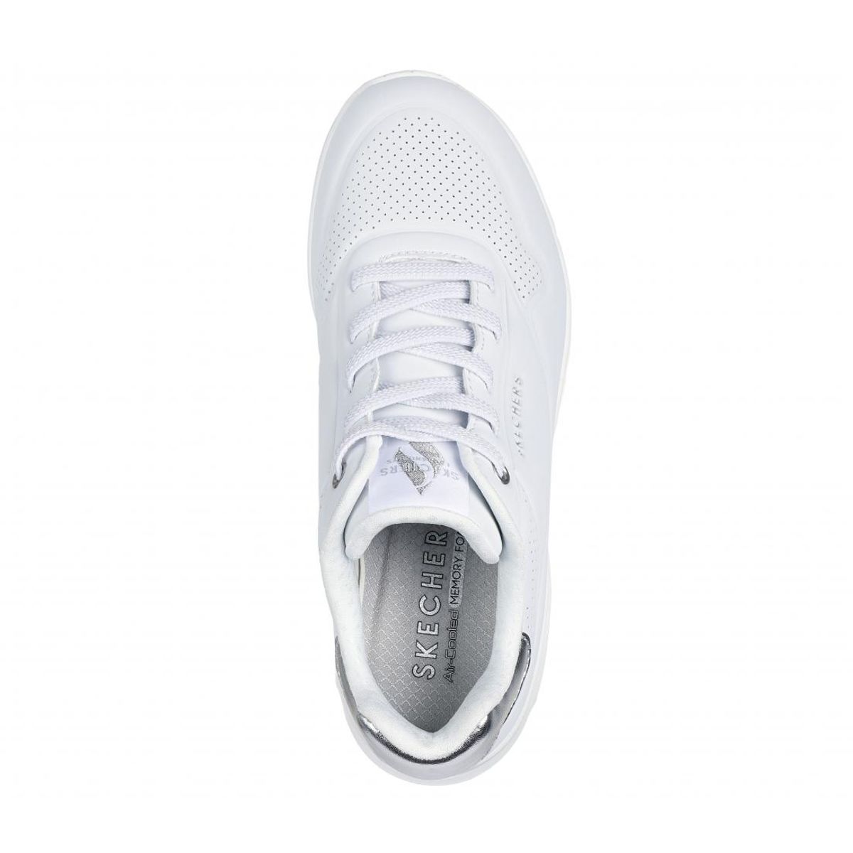 SKECHERS - Zapatilla Mujer Uno Shimmer Away Blanco Skechers