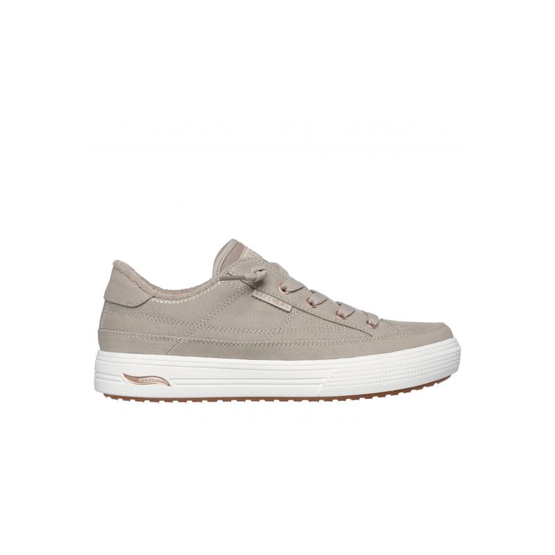 SKECHERS - Zapatilla Mujer Arch Fit Arcade Meet Ya There Beige Skechers