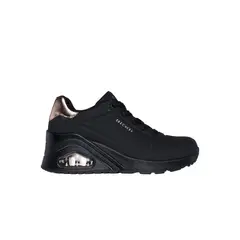 SKECHERS - Zapatilla Mujer Uno Wedge Hi Steps Negro