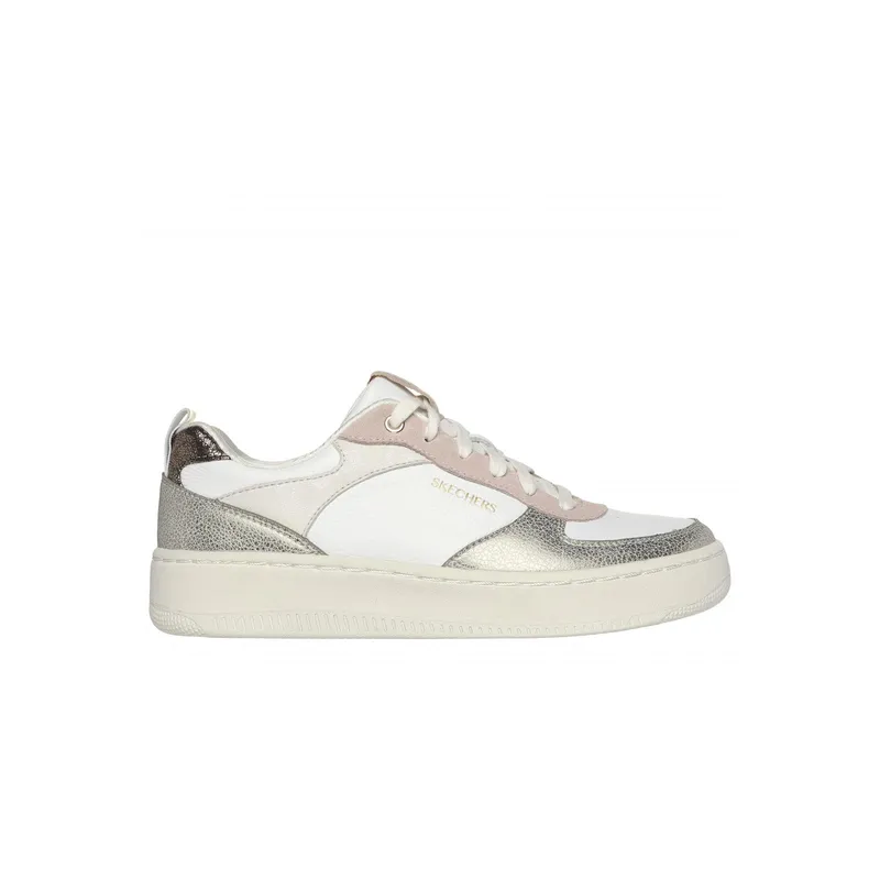 SKECHERS - Zapatilla Mujer Sport Court 92 Sheer Shine Blanco Skechers