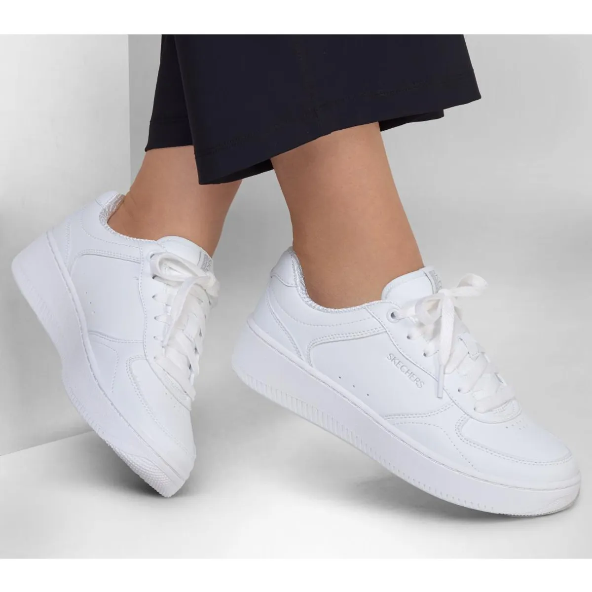 SKECHERS - Zapatilla Mujer Sport Court 2.0 Core Blanco Skechers