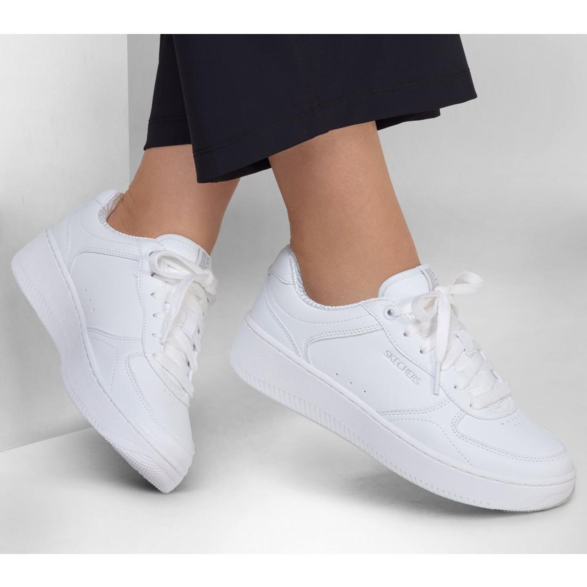 SKECHERS - Zapatilla Mujer Sport Court 2.0 Core Blanco Skechers