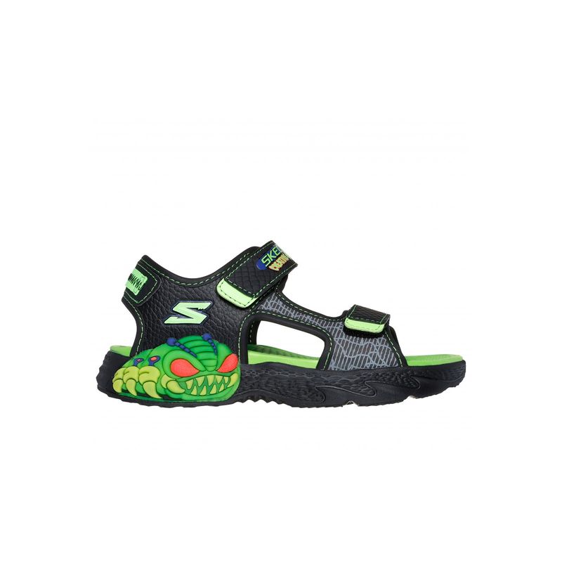 SKECHERS - Sandalia Niño Creature-Splash Negro Skechers