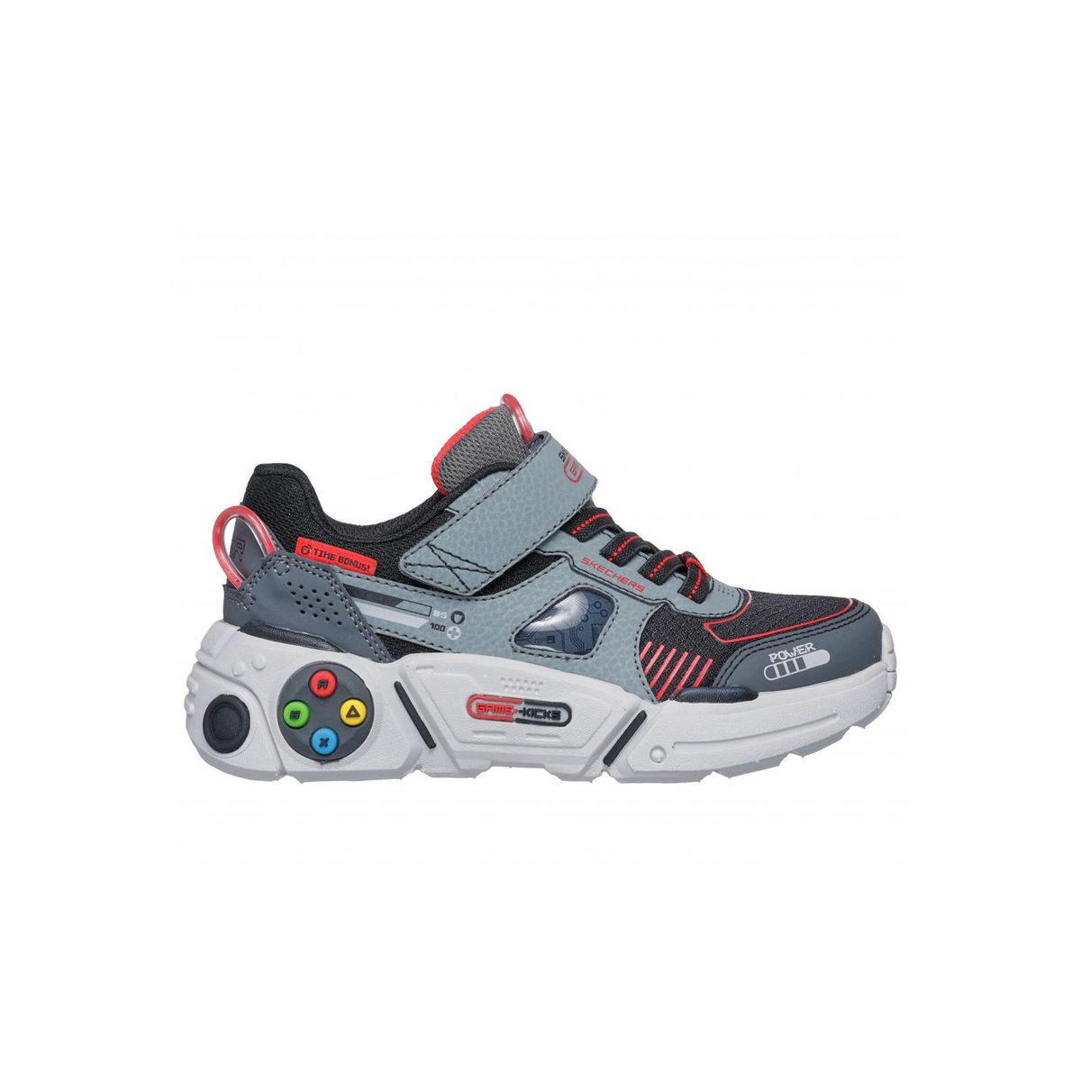 SKECHERS - Zapatilla Niño Gametronix 2.0 Gris Skechers