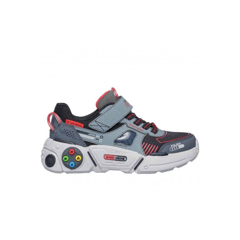 SKECHERS - Zapatilla Niño Gametronix 2.0 Gris Skechers