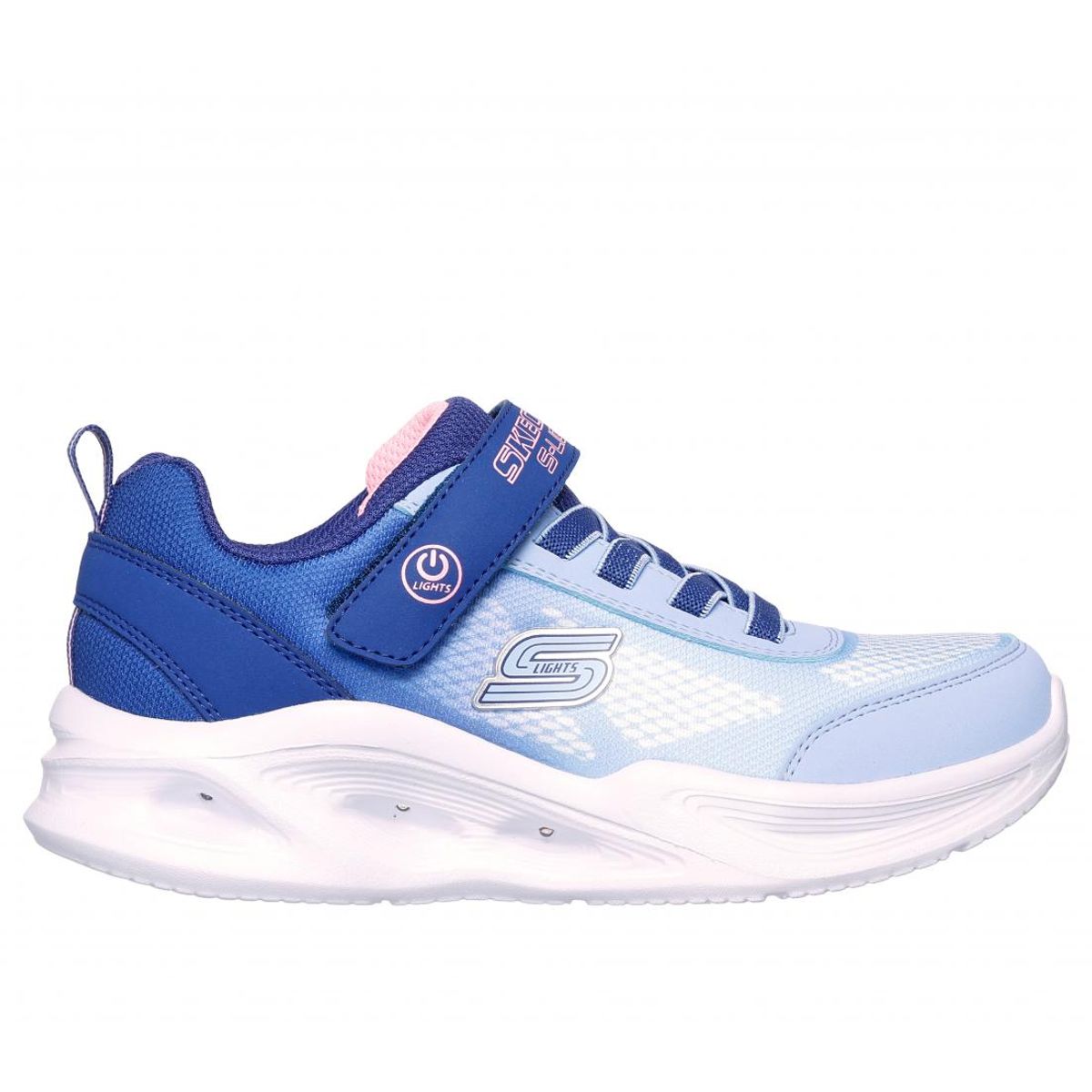 SKECHERS - Zapatilla Niña Skechers Sola Glow Ombre Deluxe Azul Skechers