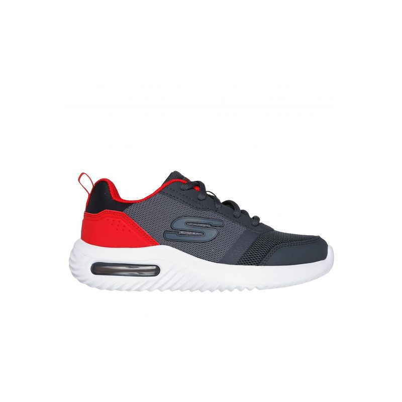 SKECHERS - Zapatilla Niño Bounder-Tech Gris Skechers