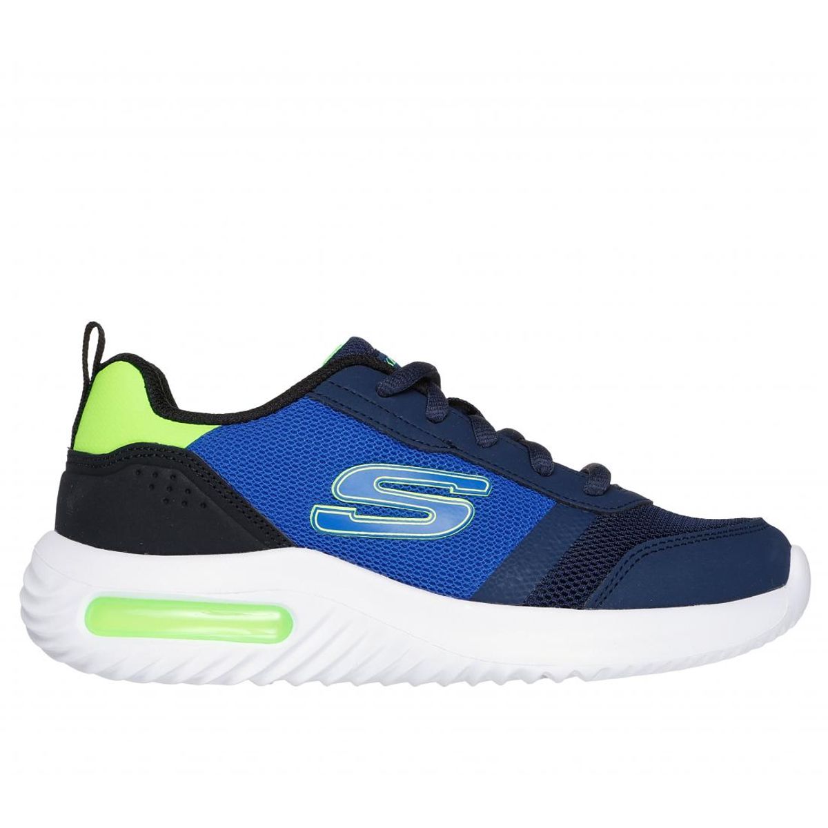 SKECHERS - Zapatilla Niño Bounder-Tech Azul Skechers