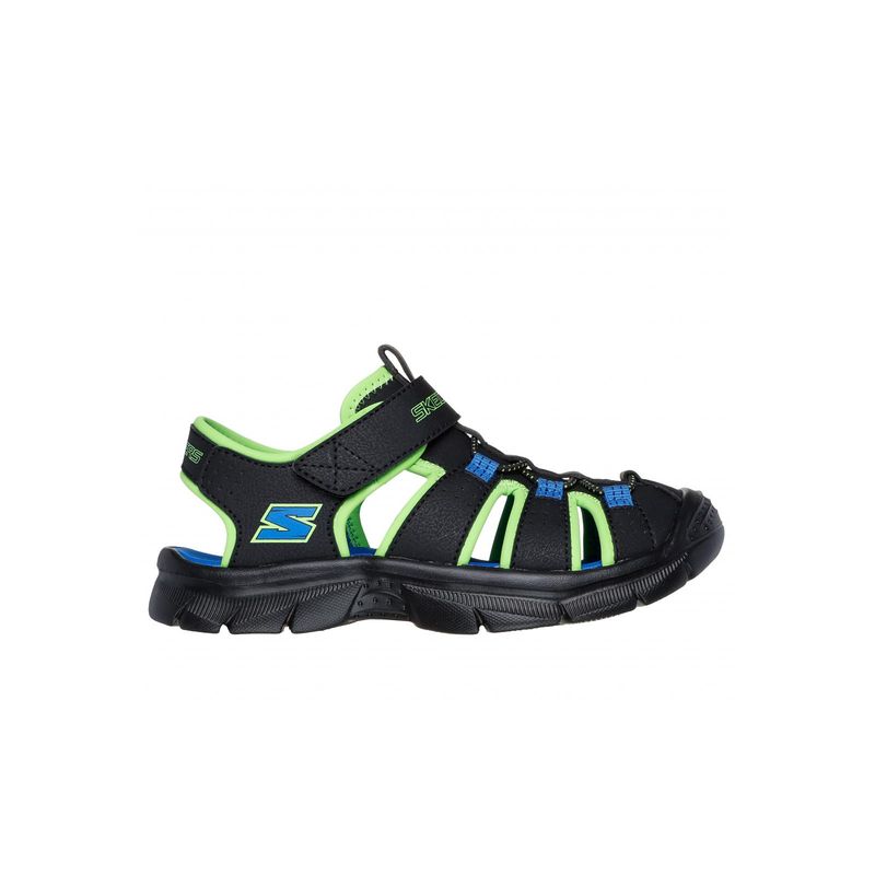 SKECHERS - Sandalia Niño Relix Valdex Negro Skechers