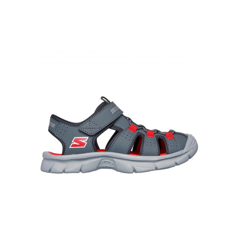 SKECHERS - Sandalia Niño Relix Valdex Gris Skechers