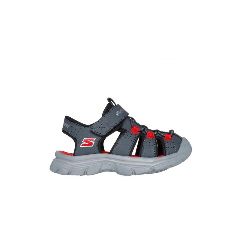 SKECHERS - Sandalia Niño Relix Valdex Gris I Skechers