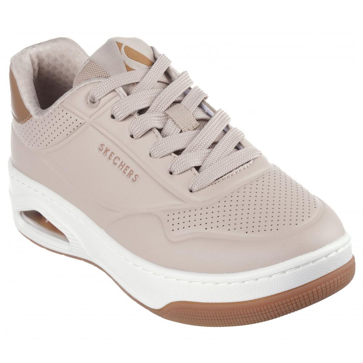 SKECHERS - Zapatilla Mujer Uno Court Fast Break Beige Skechers