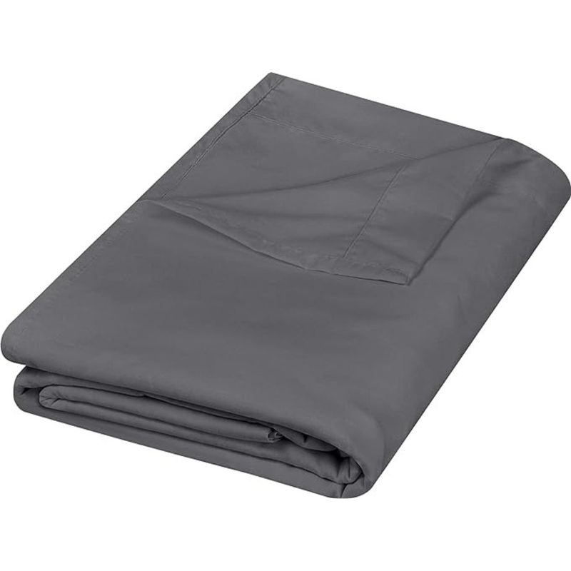 AZ AURAZEUS - Sabanas Encimera 2 Plazas Gris Ultra Suave Premium Hilos Aura Zeus