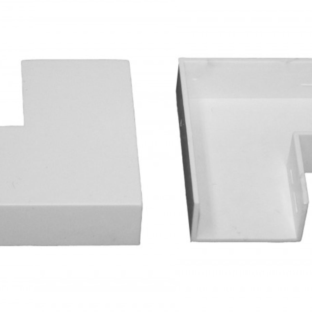 GENERICO - Curva 90 Grados Para Canaleta Eléctrica 20x10mm Pack 10und