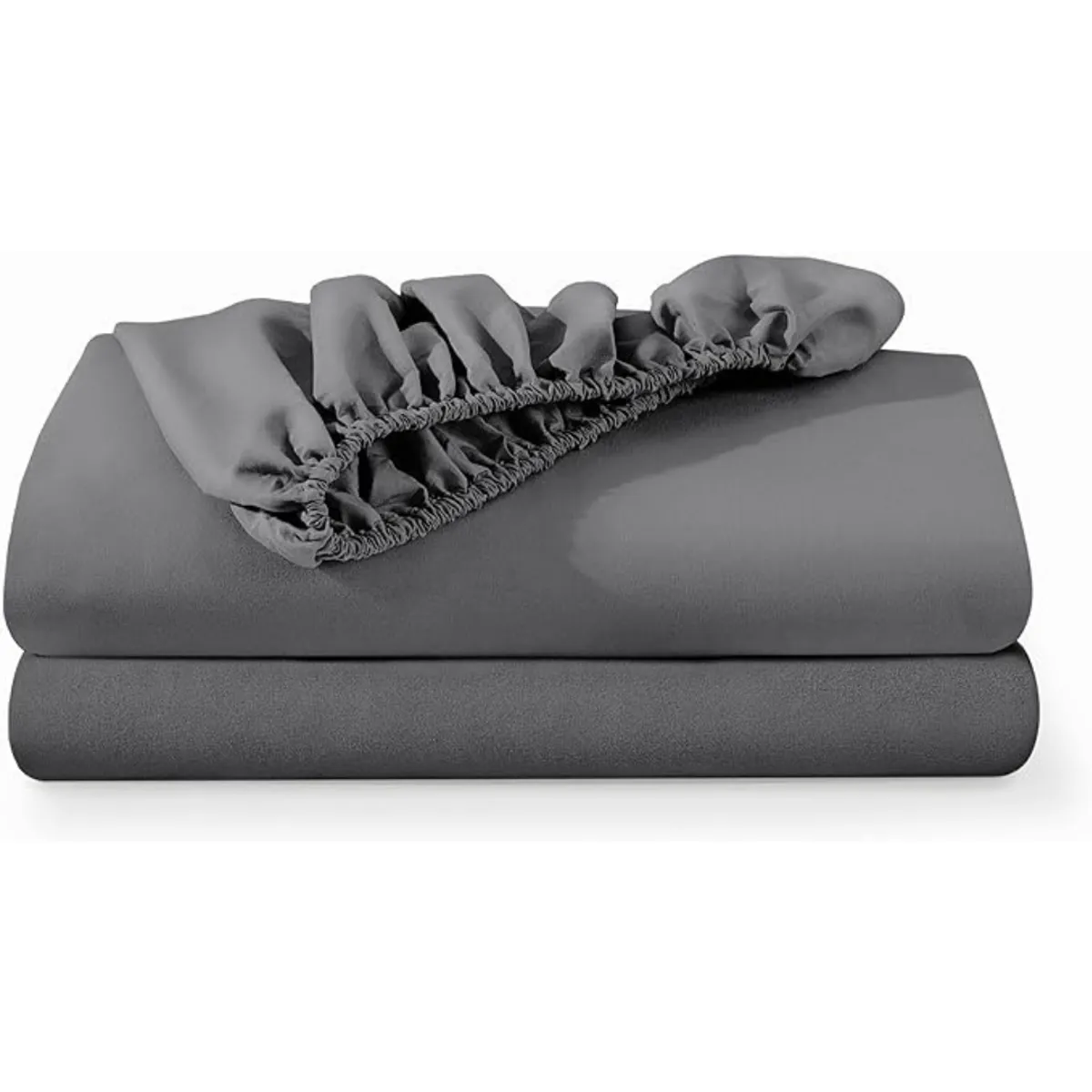 AZ AURAZEUS - Sabanas Bajera 2 Plazas Gris Ultra Suave Hilos Aura Zeus