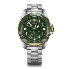 VICTORINOX - Reloj Journey 1884 correa acero dial verde