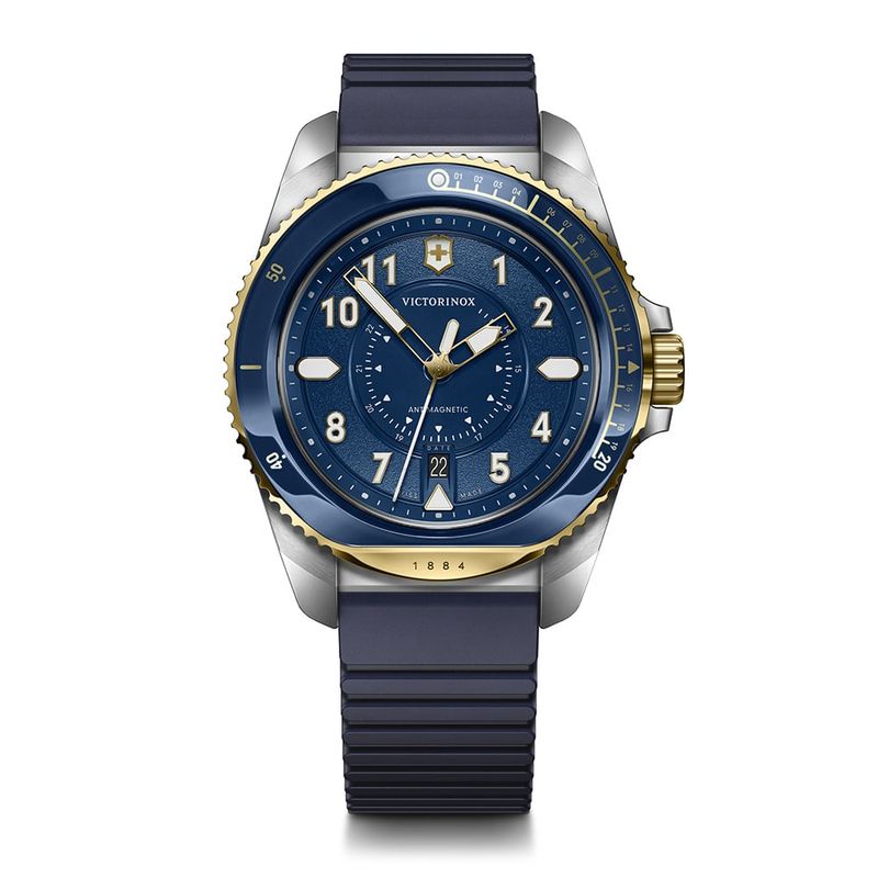 VICTORINOX - Reloj Journey 1884 correa caucho dial azul Victorinox