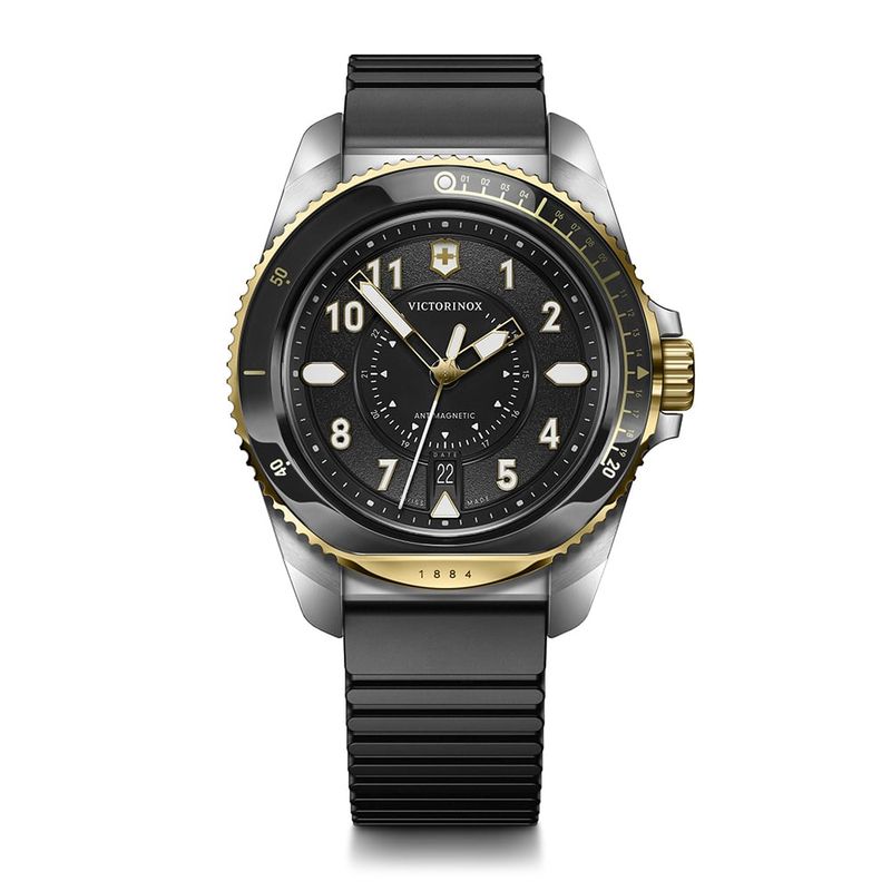 VICTORINOX - Reloj Journey 1884 correa caucho dial negro Victorinox