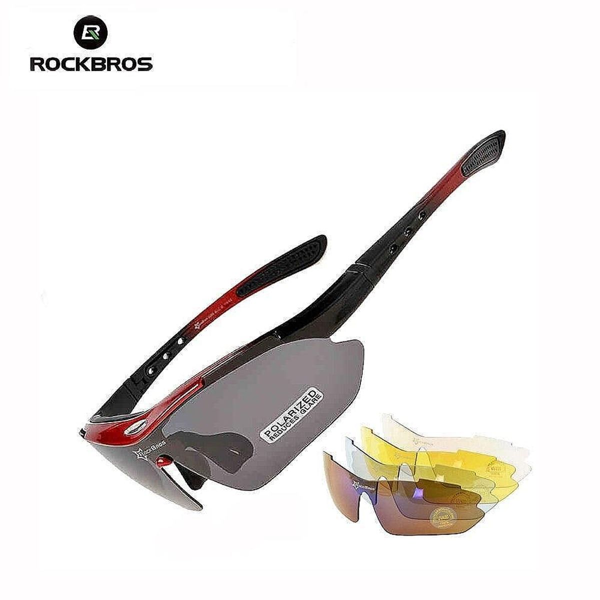 ROCKBROS - Lentes Rockbros Polarizado Ciclismo 5 Micas Uv400