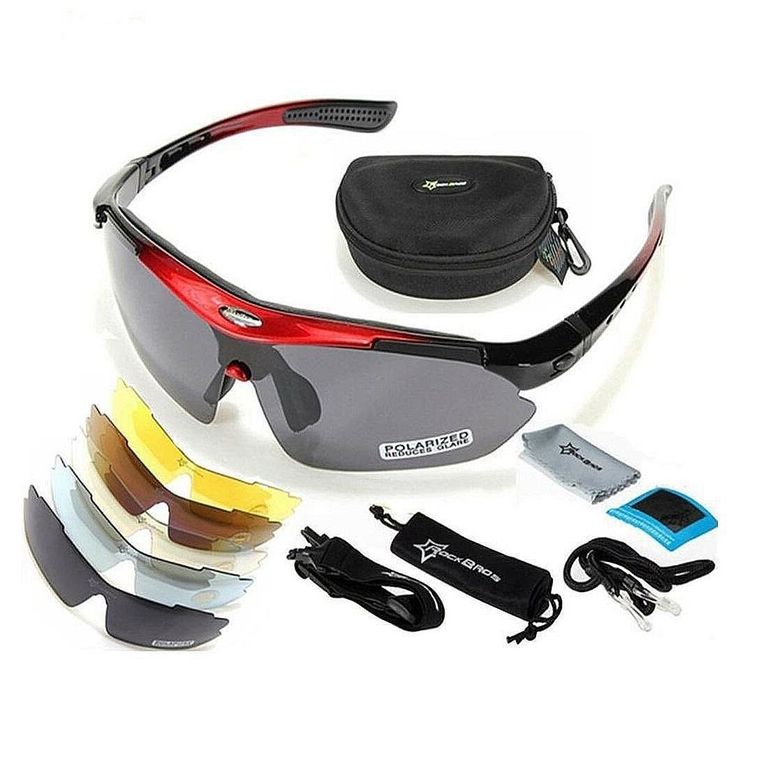Lentes polarizado ciclismo 5 micas 12 piezas uv400