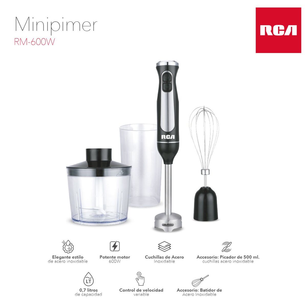 RCA - Minipimer RCA RM-600W