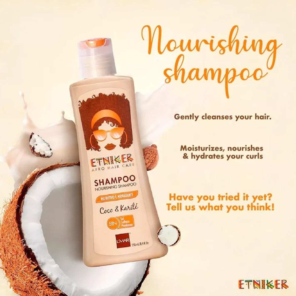 ETNIKER - Shampoo Etniker Nutrición Profunda 250ml