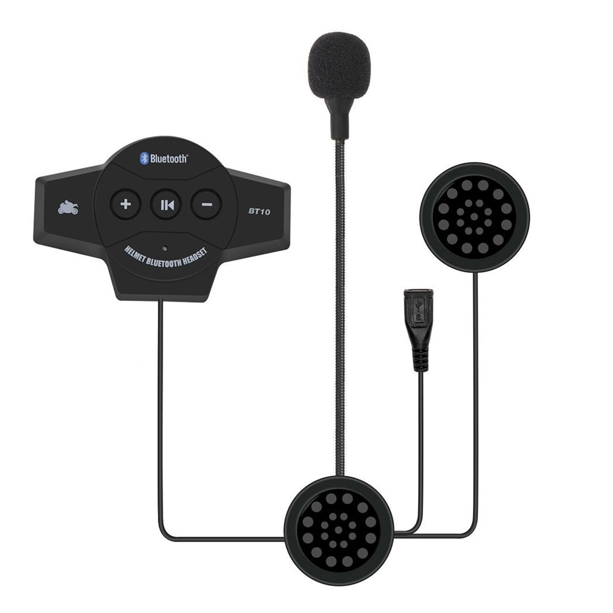 GENERICO - Manos Libres Audífonos Bt Para Casco De Moto Bt10