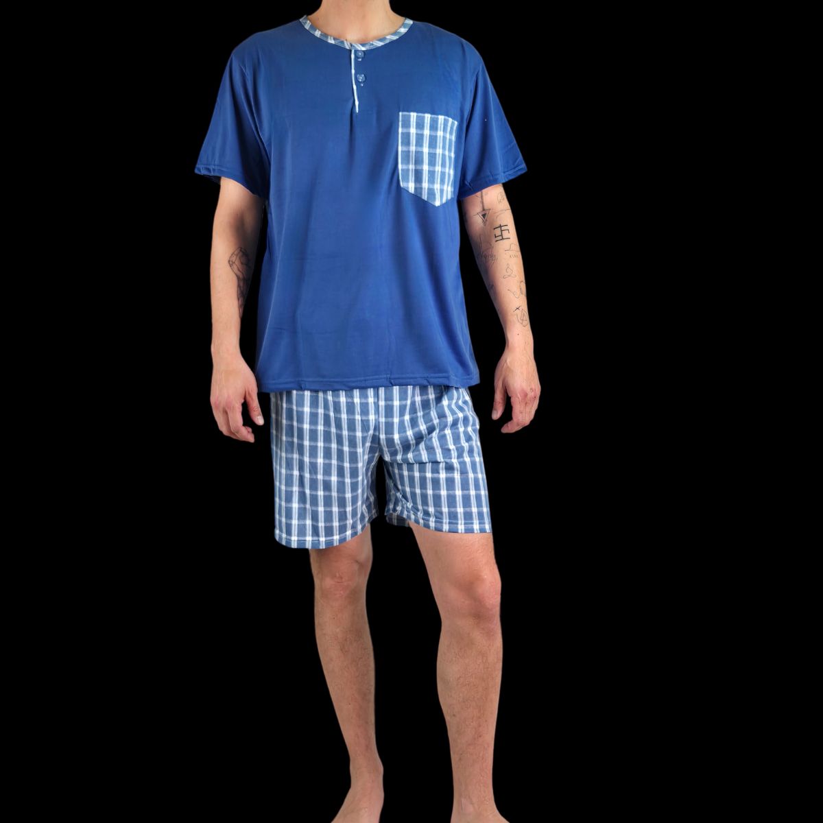 LIKE SHOP - Pijama Hombre Verano Short Y Polera 524