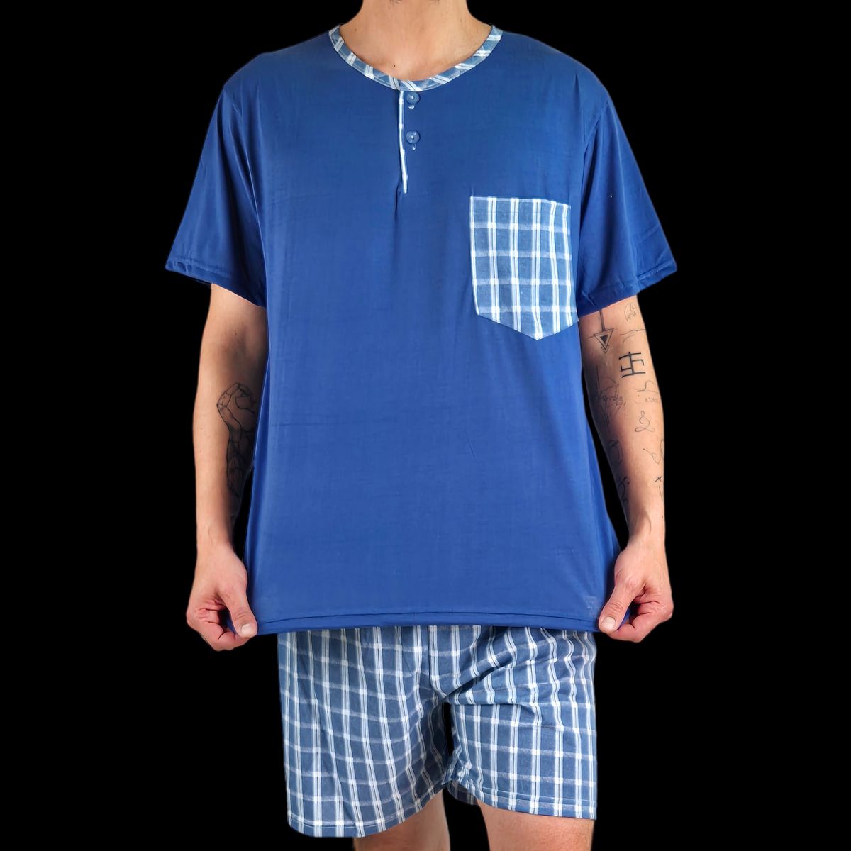 LIKE SHOP - Pijama Hombre Verano Short Y Polera 524