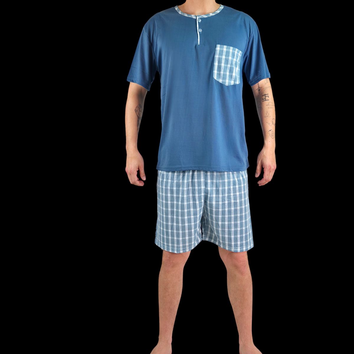 LIKE SHOP - Pijama Hombre Verano Short Y Polera 524
