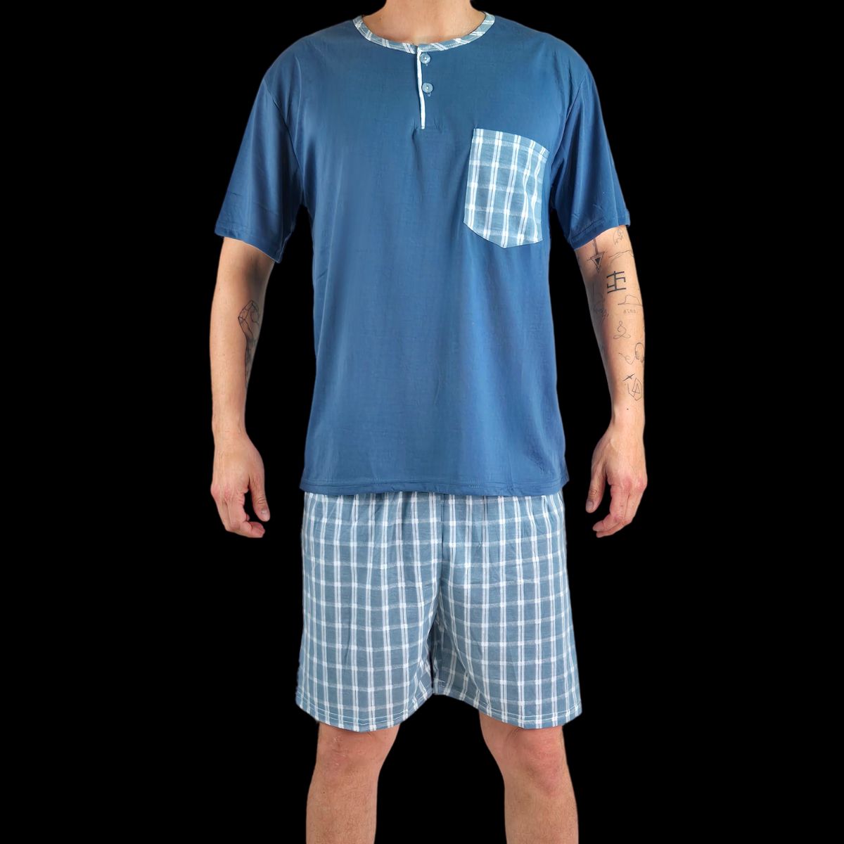 LIKE SHOP - Pijama Hombre Verano Short Y Polera 524