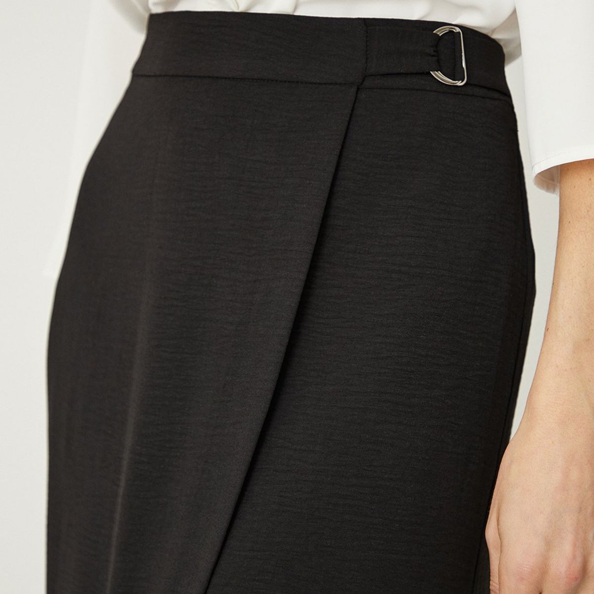 MA GRIFFE - Falda Larga Negro Mujer Magriffe