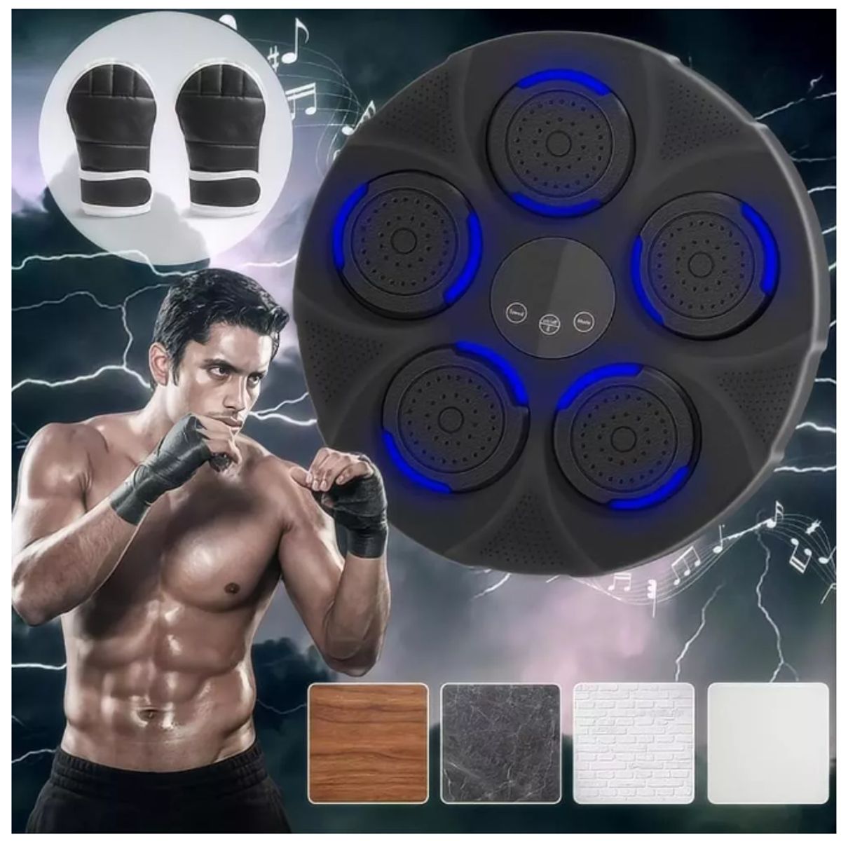 GENERICO - Máquina Electrónica De Boxeo De Pared Para Niños Sin Guantes