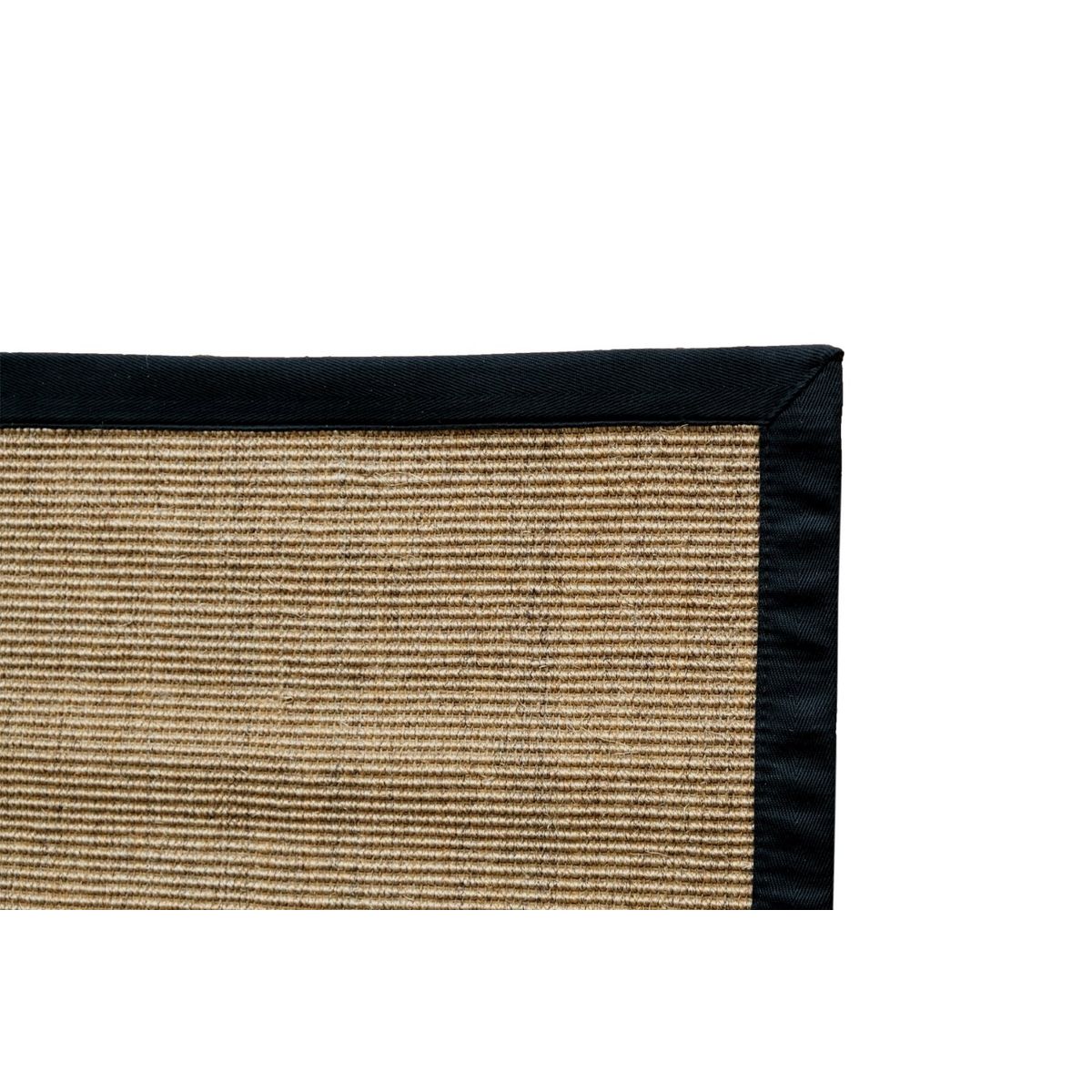 GENERICO - Alfombra Sisal Natural Borde Negro 200x300 cm BD485