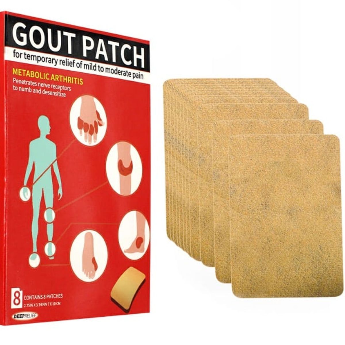 GENERICO - Parches Alivio de Dolor Goupatch 8 unidades Alivio Temporal