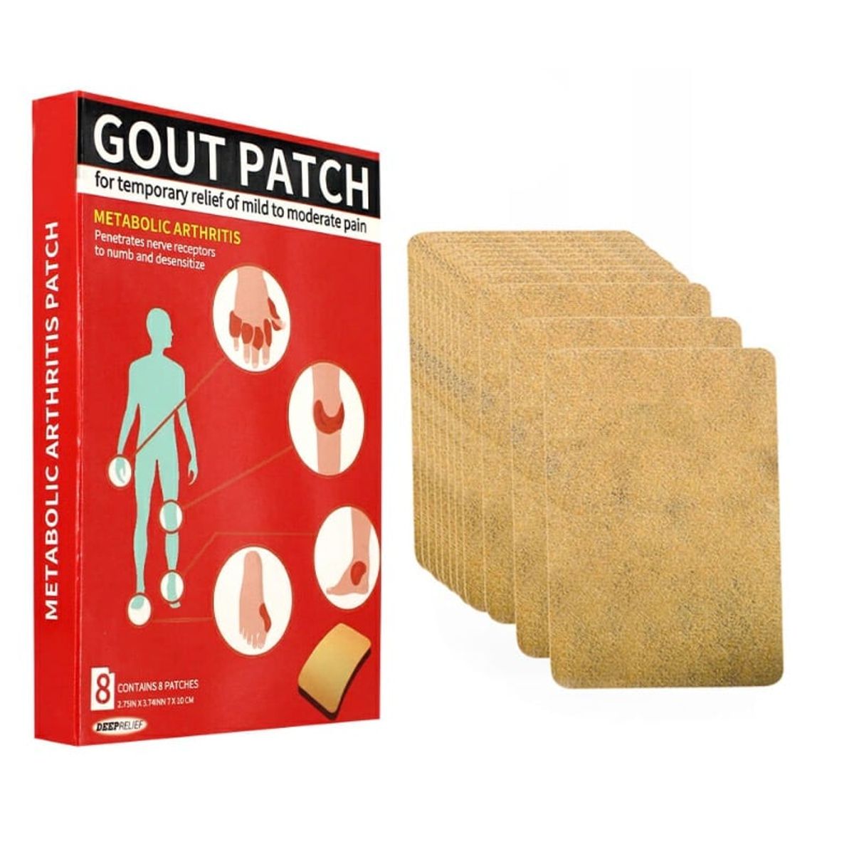 GENERICO - Parches Alivio de Dolor Goupatch 8 unidades Alivio Temporal