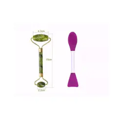 GENERICO - Cepillo Facial Exfolia Y Limpia + Rodillo Masajedor De Jade