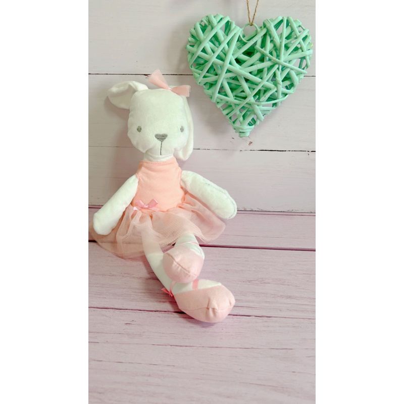 BABY - Suave conejo de peluche de apego para bebé de 43CM Rosado