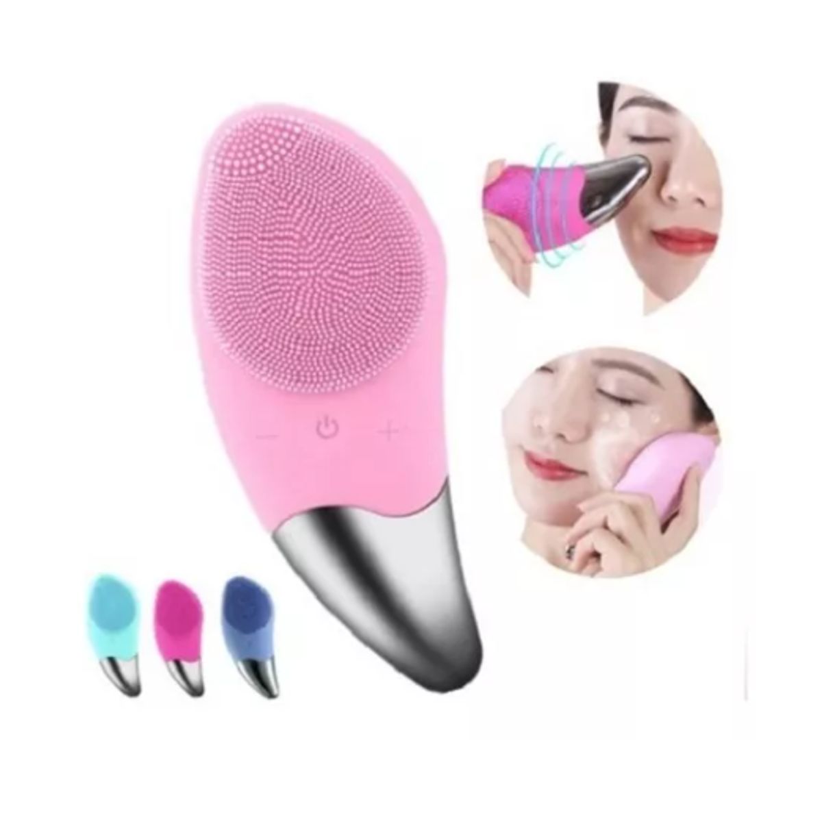 GENERICO - Pack 10 Limpiador Facial Exfoliante Cara Cepillo Recargable
