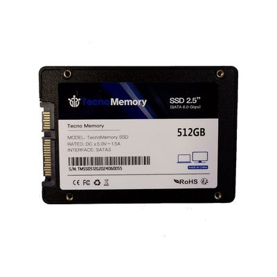 Imagen 2 del producto Tecnomemory SATA3 512GB SSD R510/W400