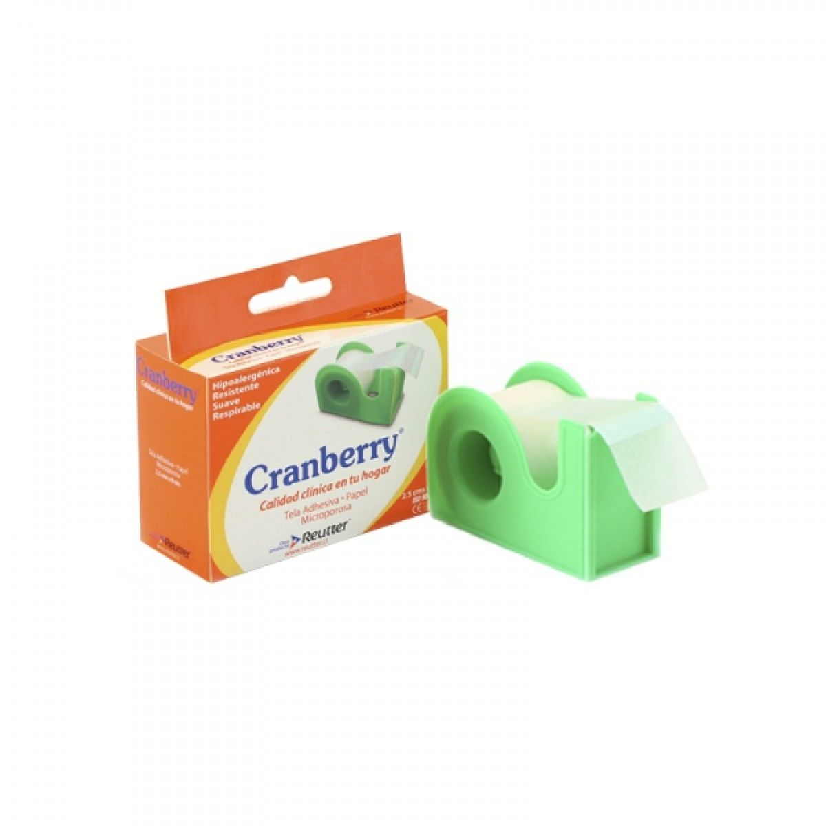 CRANBERRY - Cranberry Tela Adhesiva Papel Microporosa Blanca 2.5 X 9 Mt