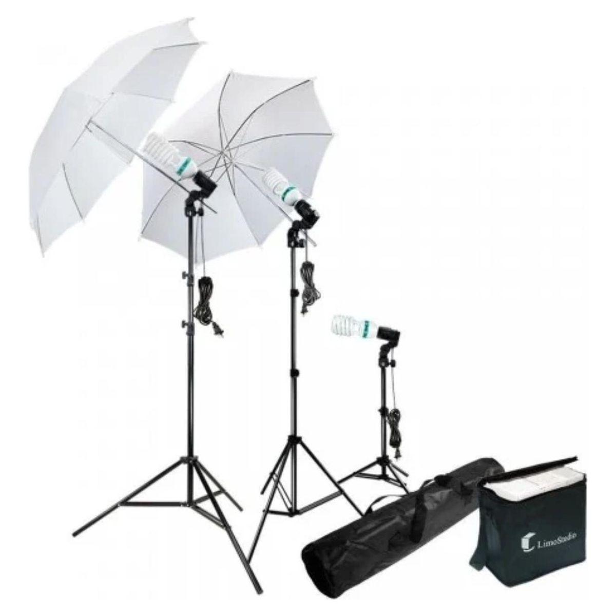IMPORTCLICK - Set Estudio Fotográfico Iluminación Profesional - Negro