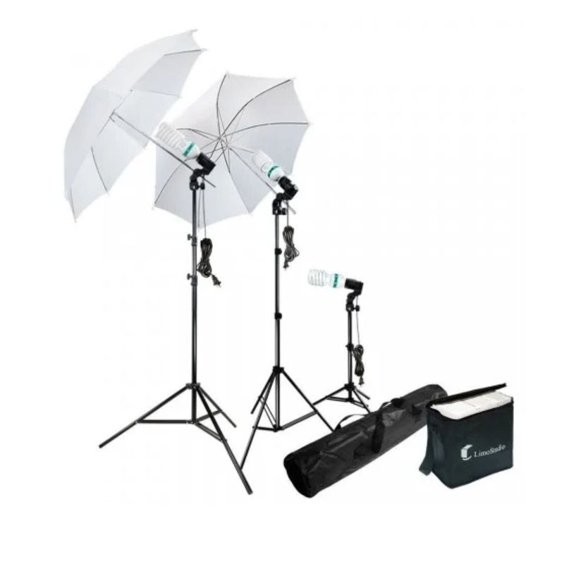 IMPORTCLICK - Set Estudio Fotográfico Iluminación Profesional - Negro