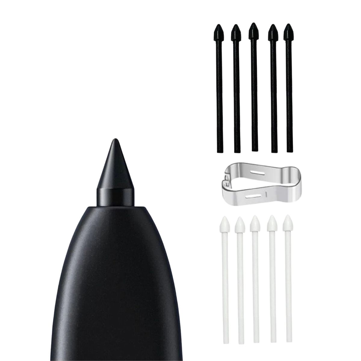 GENERICO - 5 Puntas Repuesto Para Lápiz S Pen Samsung Galaxy Premium Blanco