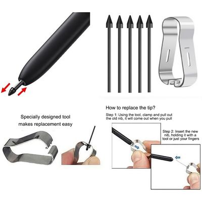 Imagen 2 del producto 5 Puntas Repuesto Para Lápiz S Pen Samsung Galaxy Premium Blanco