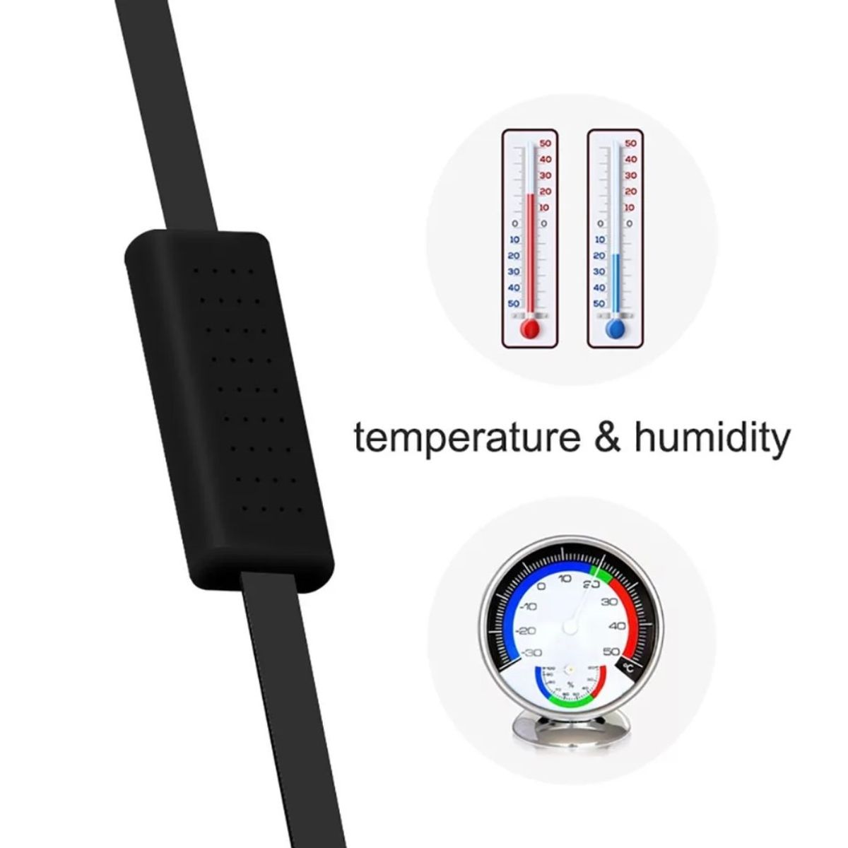 BROADLINK - Hts2 Cable Usb Sensor Humedad Y Temperatura Broadlink